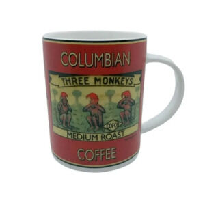 Colombian  3 Monkey Medium Roast Coffee Cup, 2004